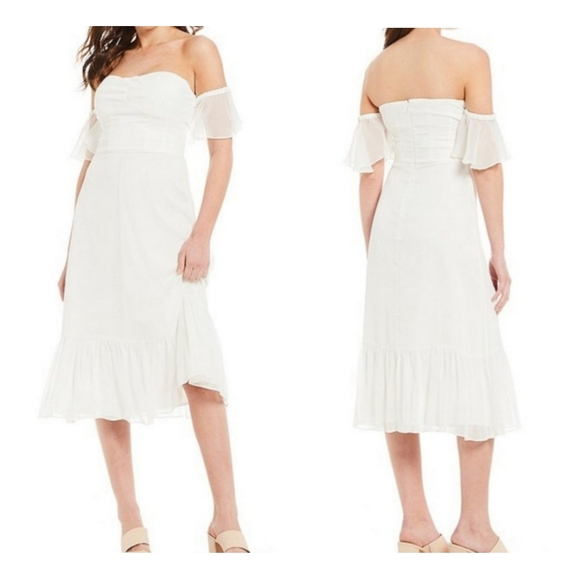 Gianni Bini Dresses & Skirts - Gianni Bini Off-the-shoulder Taylor Ruffle dress